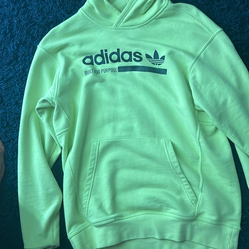 Green adidas hoodie